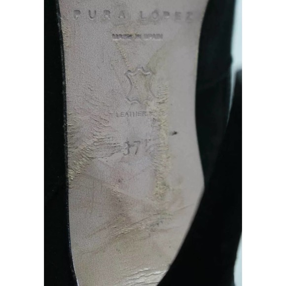 Pura Lopez Pointed Toe Stiletto Booties  Suede - Picture 5 of 5